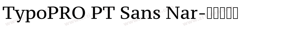 TypoPRO PT Sans Nar字体转换